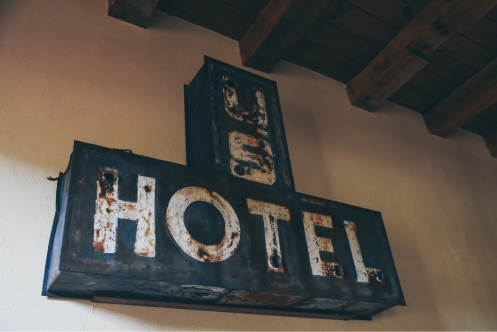 Old sign from the U.S. Hotel Tavern